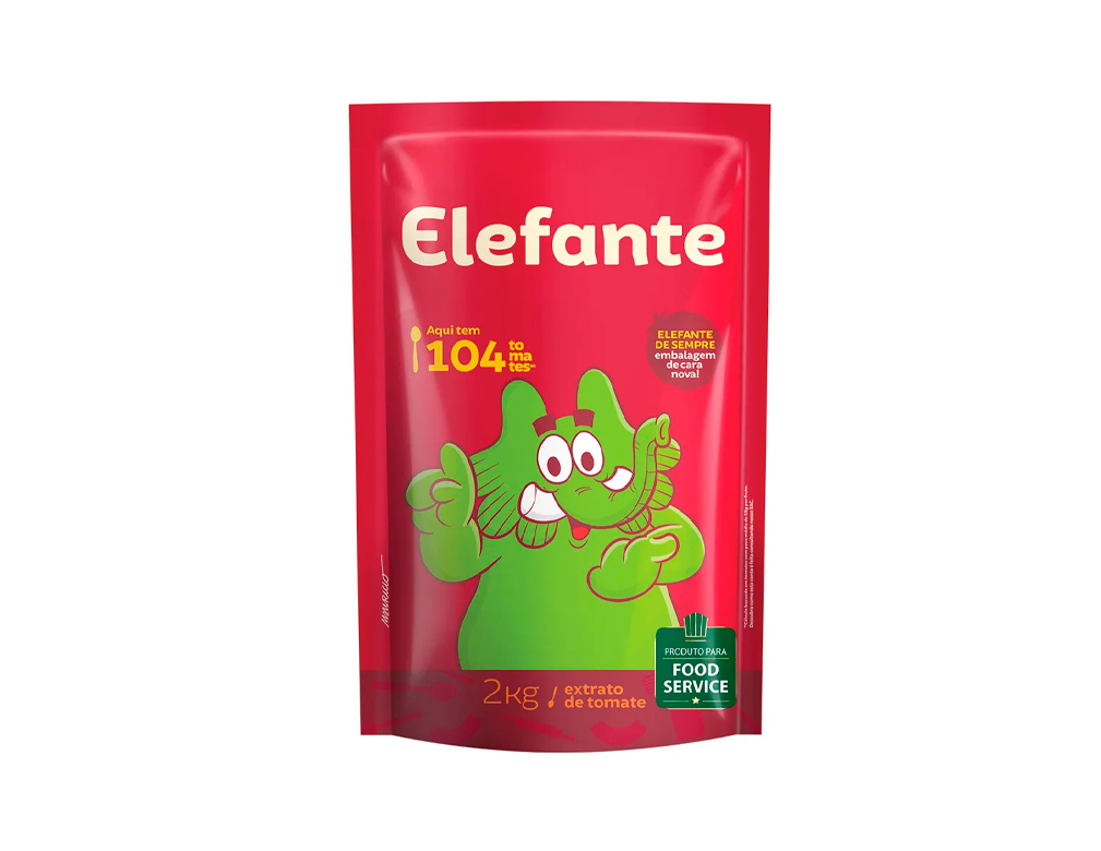 EXTRATO DE TOMATE ELEFANTE 2 KG (CX 6 BAG)